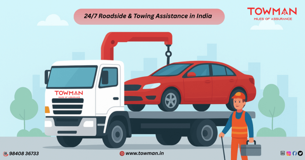 24/7 Roadside & Towing Assistance in India | TowMan